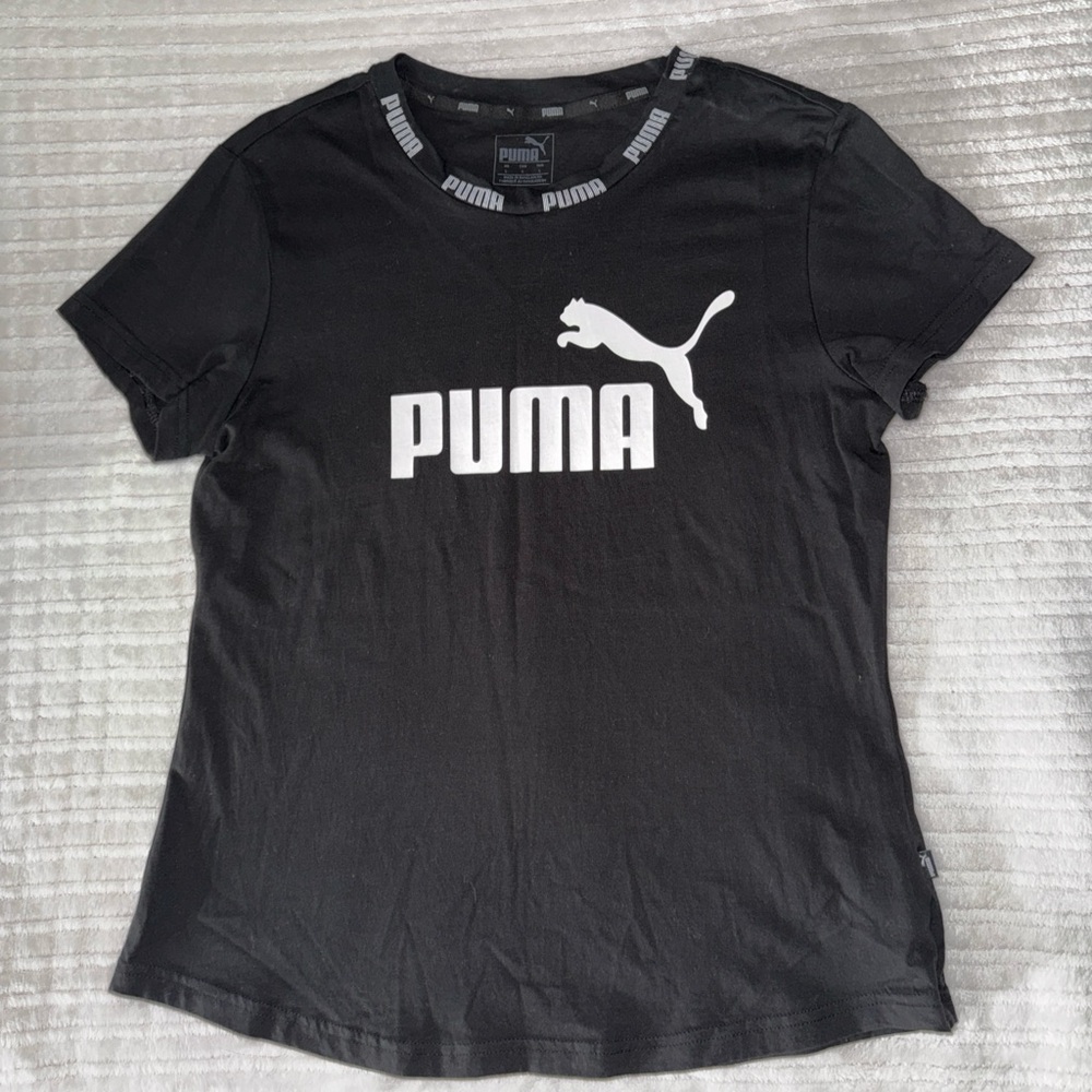 Puma Charcoal Shirt with White Logo